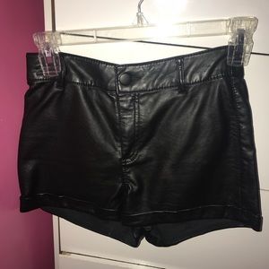 H&M Pleather shorts